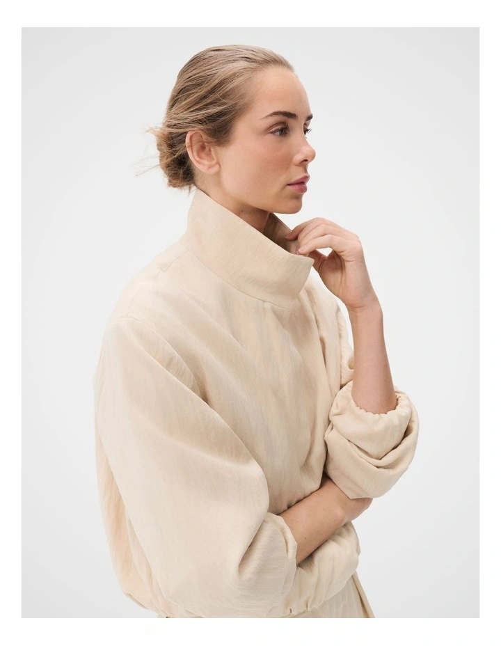 Textured Stand Collar Jacket image 4