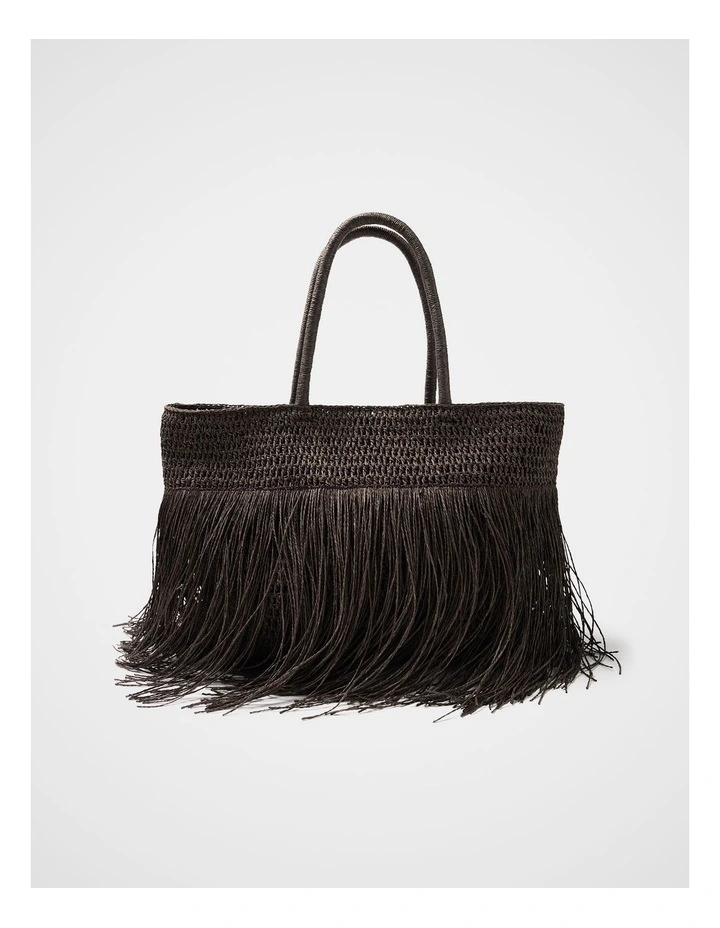 Lennon Textured Fringe Tote image 1