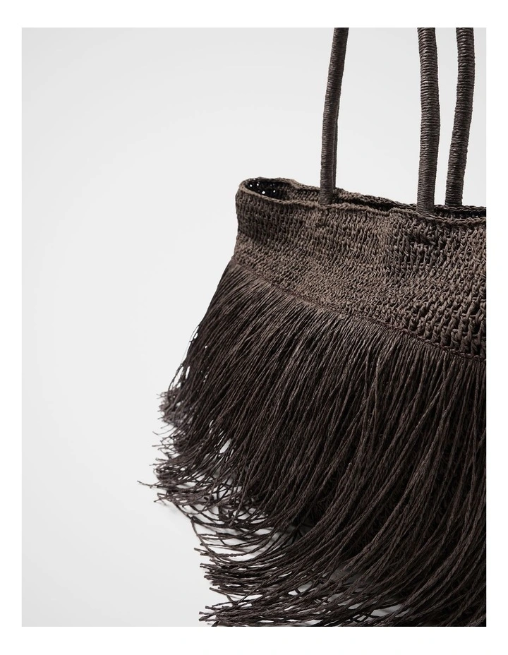 Lennon Textured Fringe Tote image 2