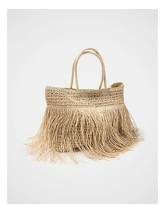 Lennon Textured Fringe Tote