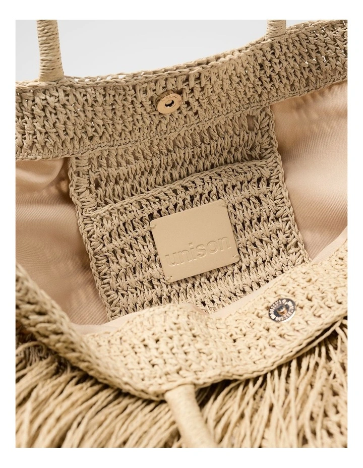 Lennon Textured Fringe Tote image 3