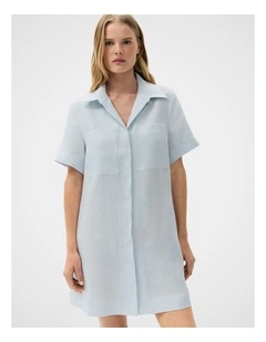 Collared Linen Dress