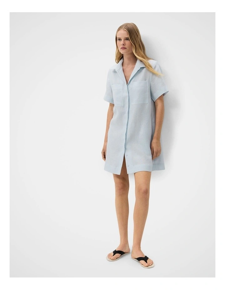 Collared Linen Dress image 3