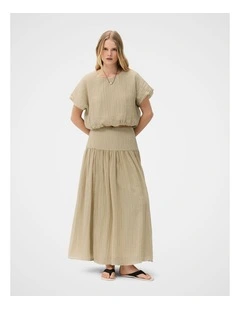 Crinkle Basque Skirt