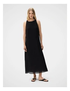 Crinkle Sleeveless Maxi Dress