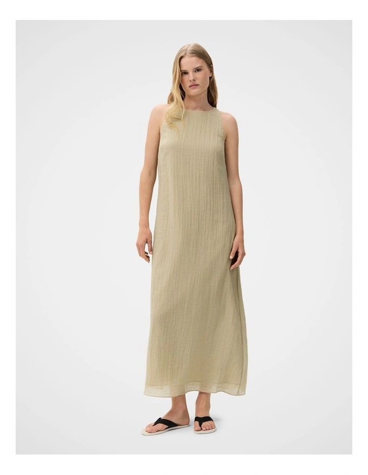 Crinkle Sleeveless Maxi Dress image 1
