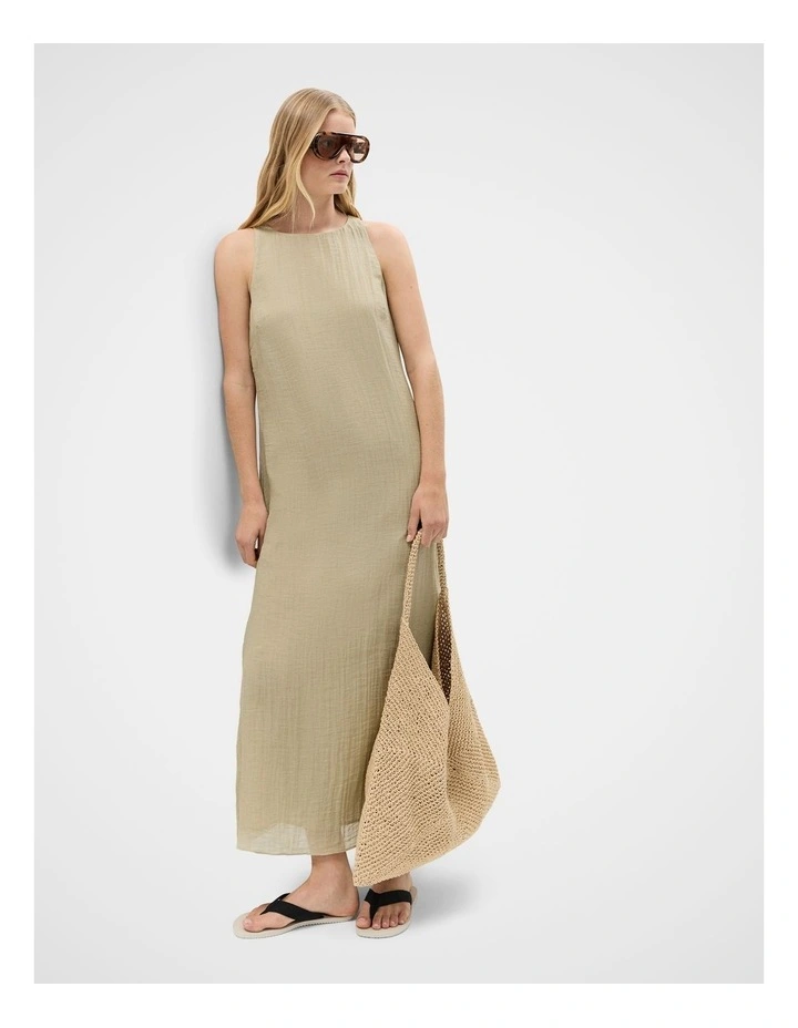 Crinkle Sleeveless Maxi Dress image 3
