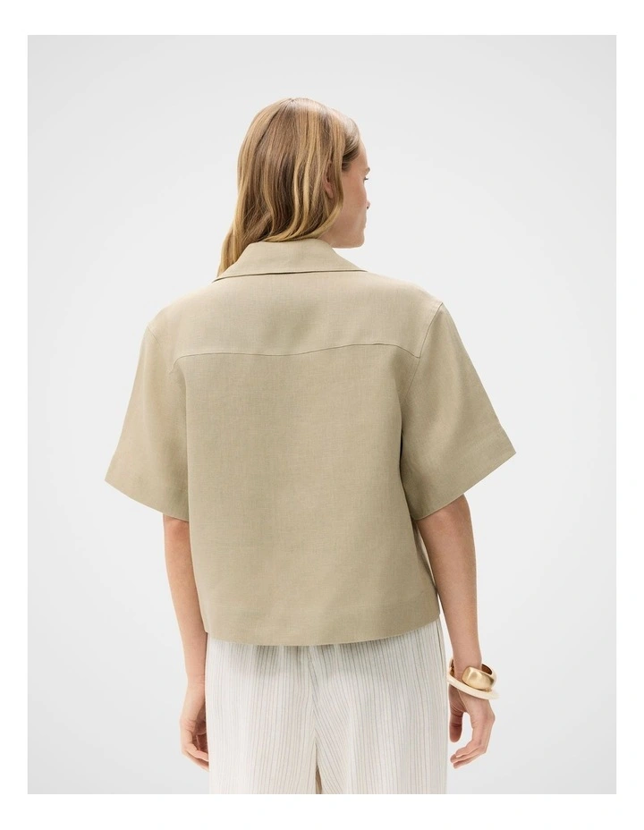 Linen Utility Shirt image 2