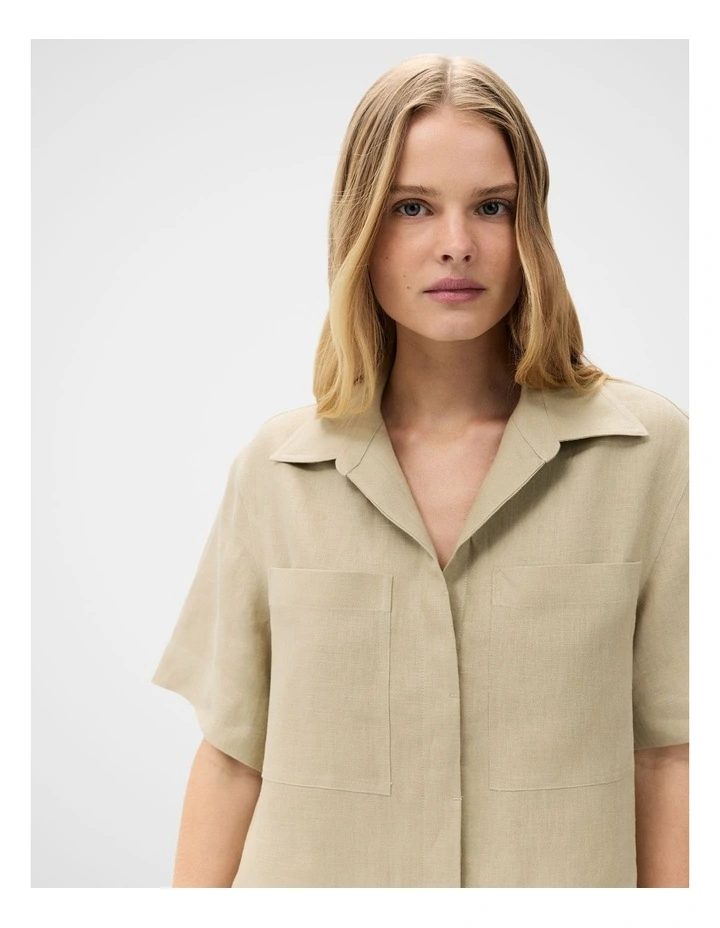 Linen Utility Shirt image 4