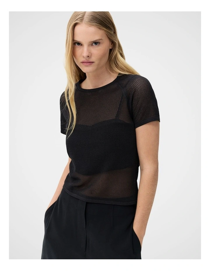 Mesh Knit Tee image 3