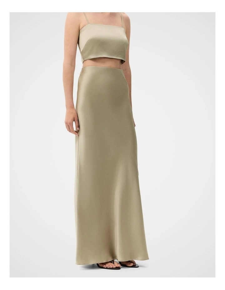 Satin Bias Maxi Skirt image 3