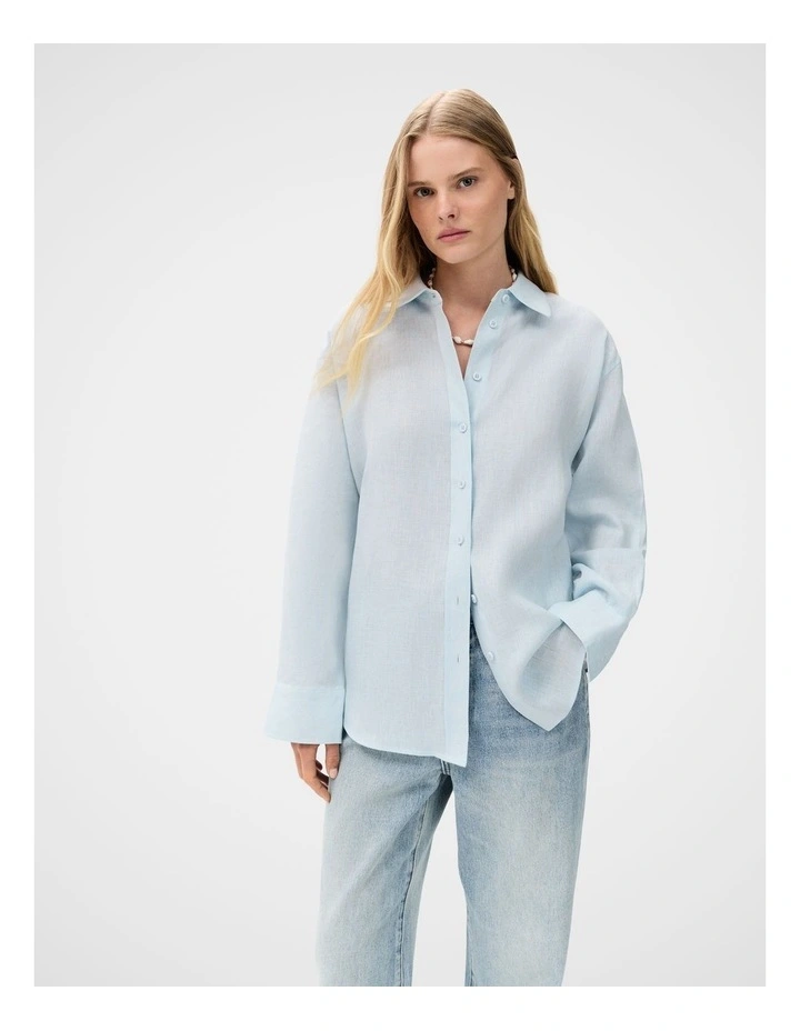 The Classic Oversized Linen Shirt image 1
