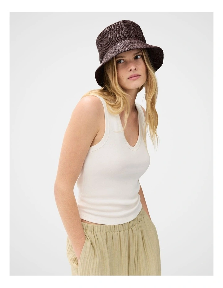 Raffia Bucket Hat image 3