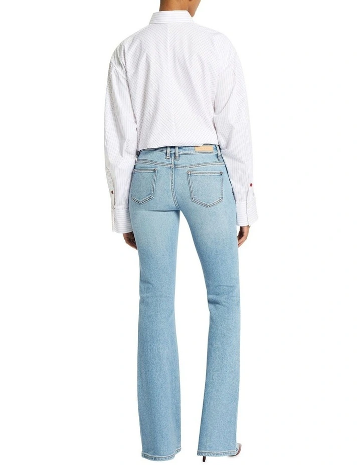 Vintage Low Rise Bootleg Jean in Washed Indigo image 3
