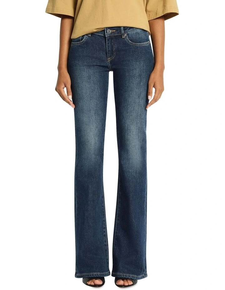 Vintage Low Rise Bootleg Jean in Indigo image 2