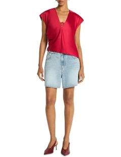 Rozes Top in Pomegranate