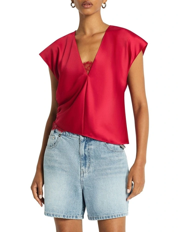 Rozes Top in Pomegranate image 2