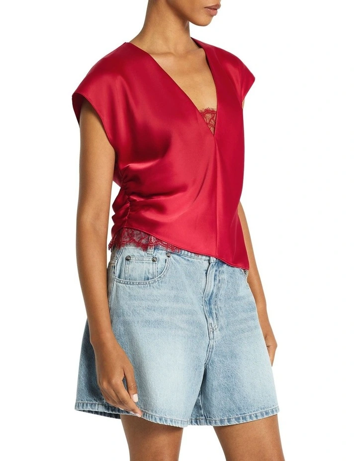 Rozes Top in Pomegranate image 3