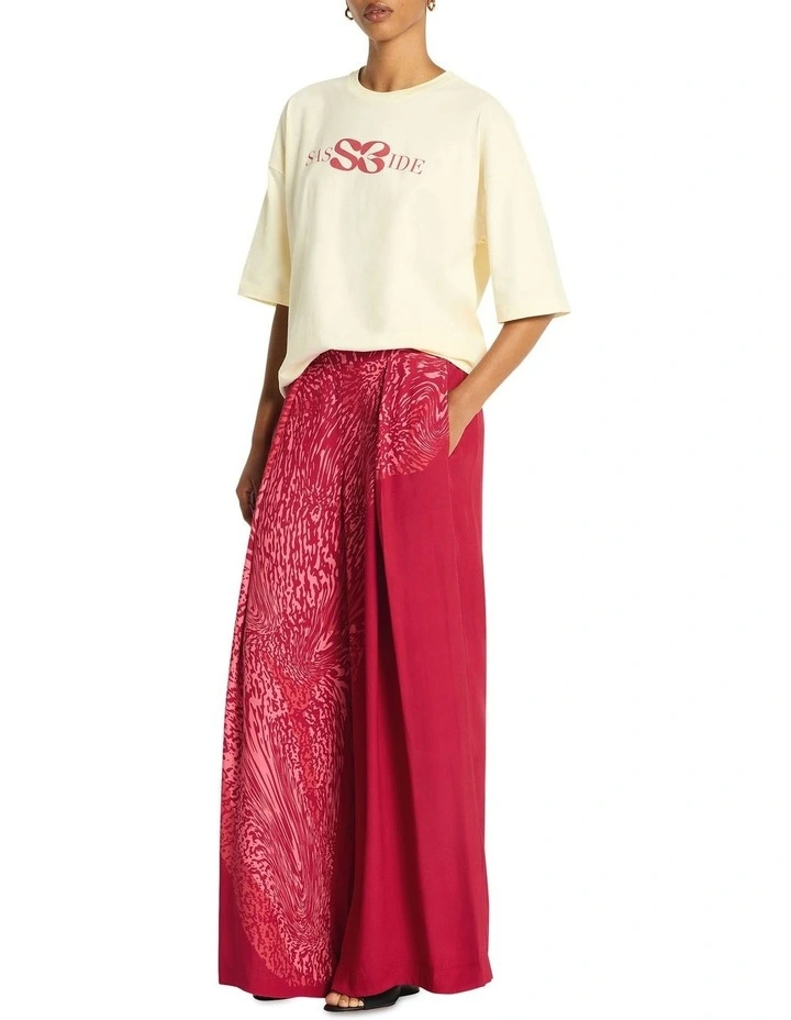 Ryder Logo Tee in Eldaweiss/Gogi Berry image 3