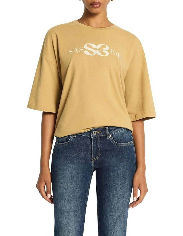Ryder Logo Tee in Honey/Daisy image 2