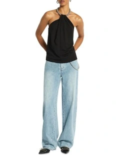 One Direction Barrel Leg Jean in Bleached Indigo