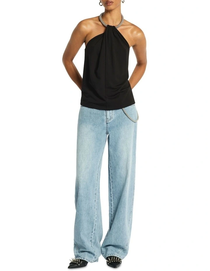 One Direction Barrel Leg Jean in Bleached Indigo image 1
