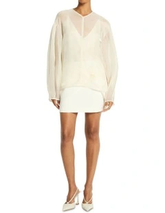 Afterglow Top in Edelweiss