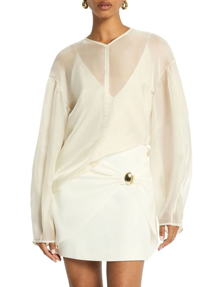 Afterglow Top in Edelweiss image 2