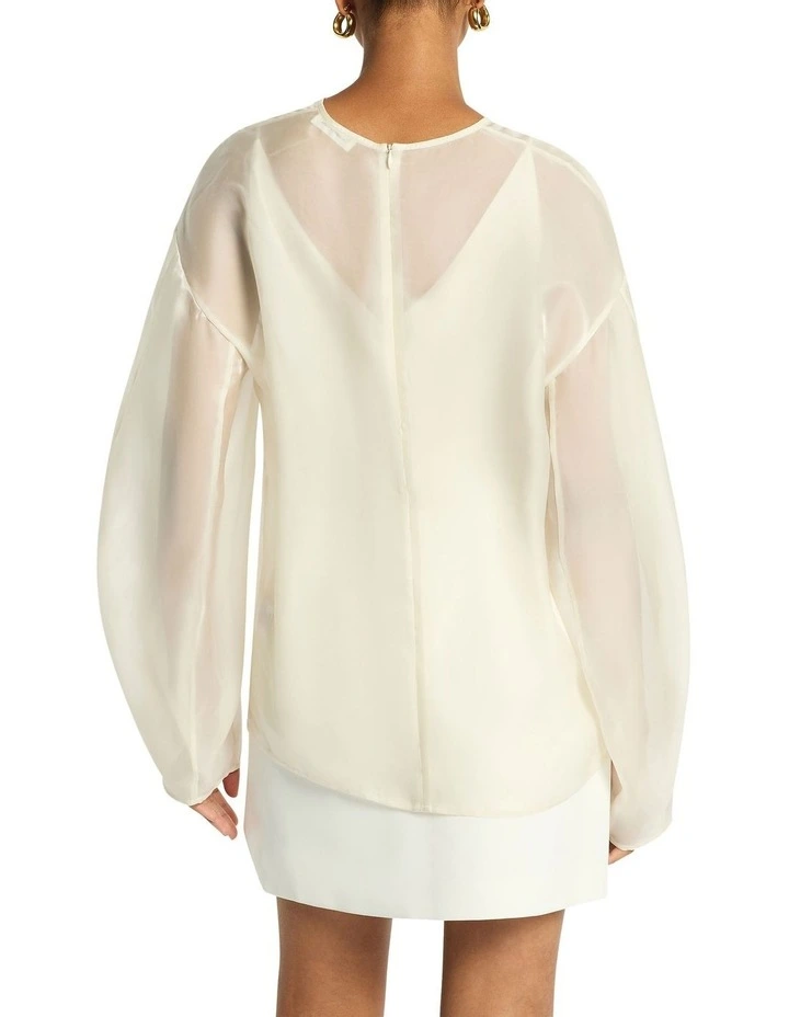 Afterglow Top in Edelweiss image 4