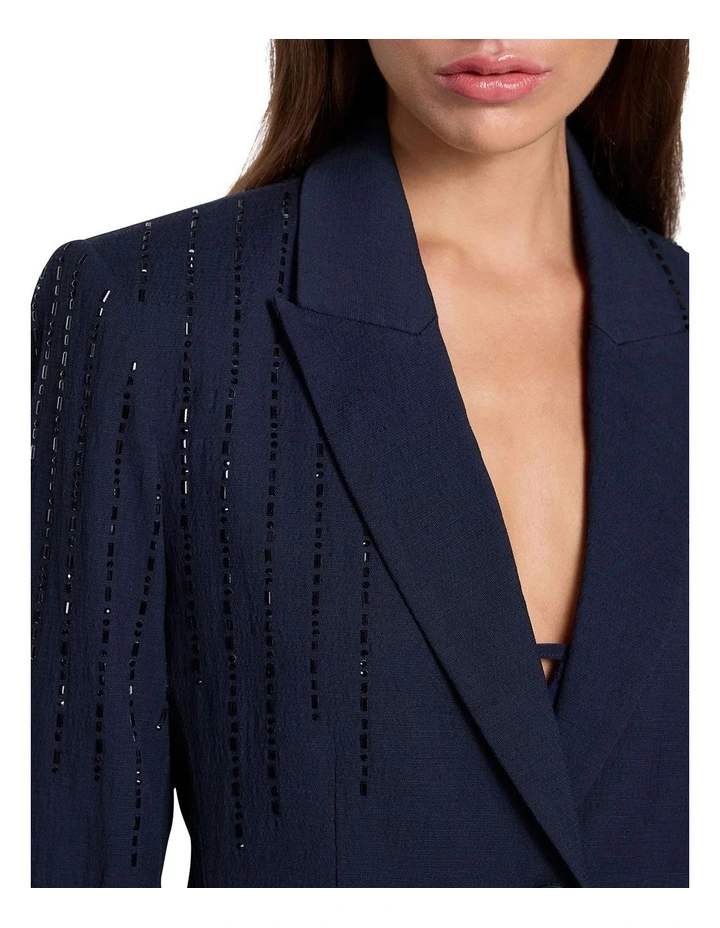 Argent Blazer in Navy image 3