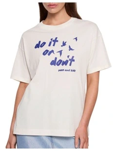 Free Bird Tee in Pearl