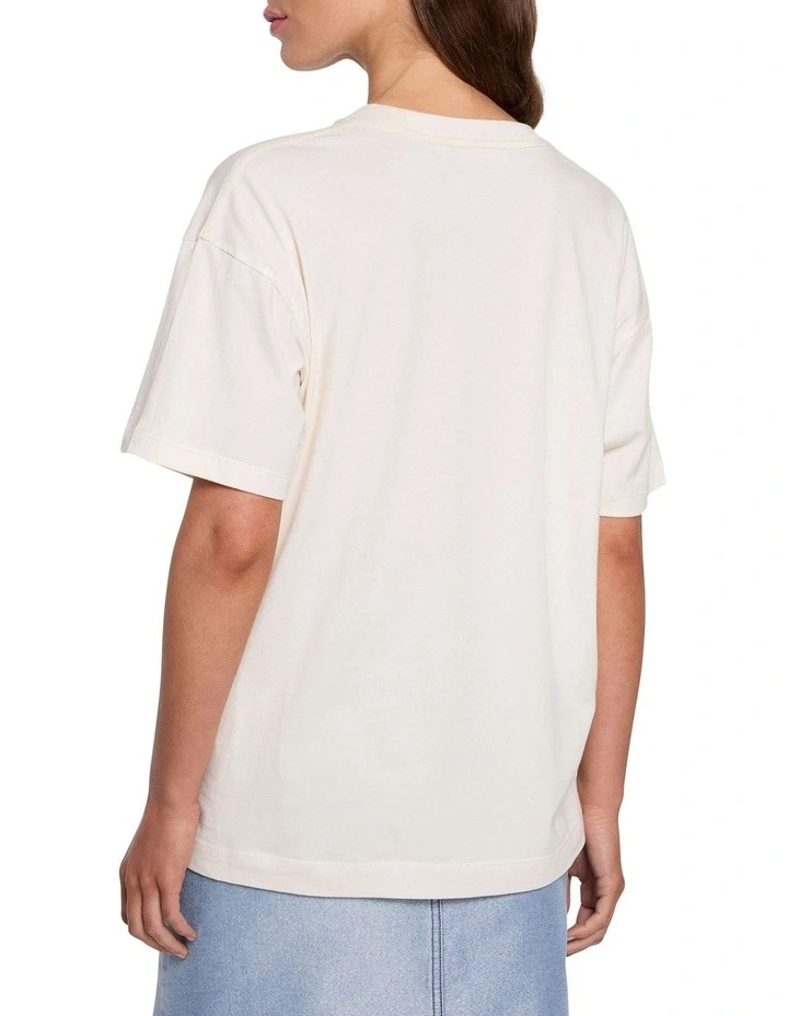 Free Bird Tee in Pearl image 4