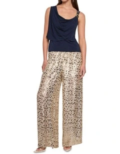 Summer Night City Pants in Gold