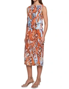 Intermix Midi Dress in Multi