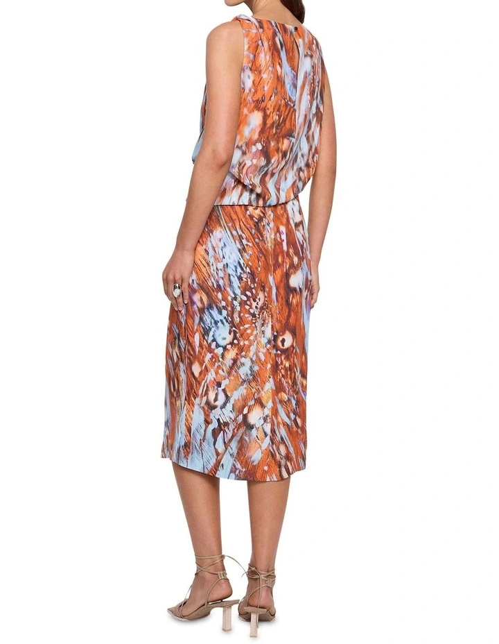 Intermix Midi Dress in Multi image 3
