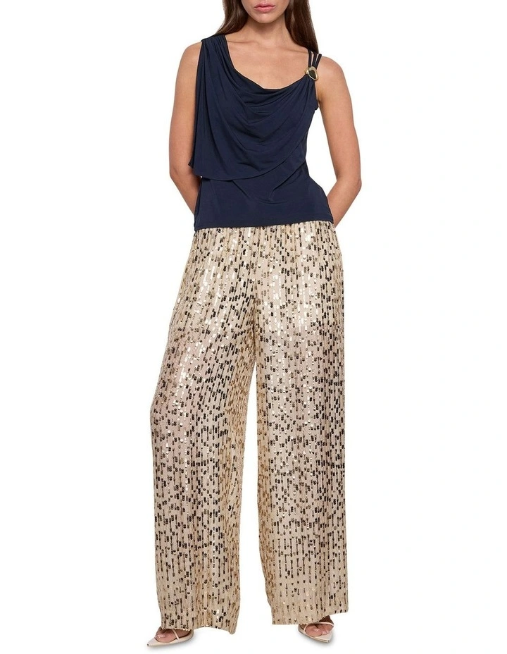 Carlita Top in Navy image 2