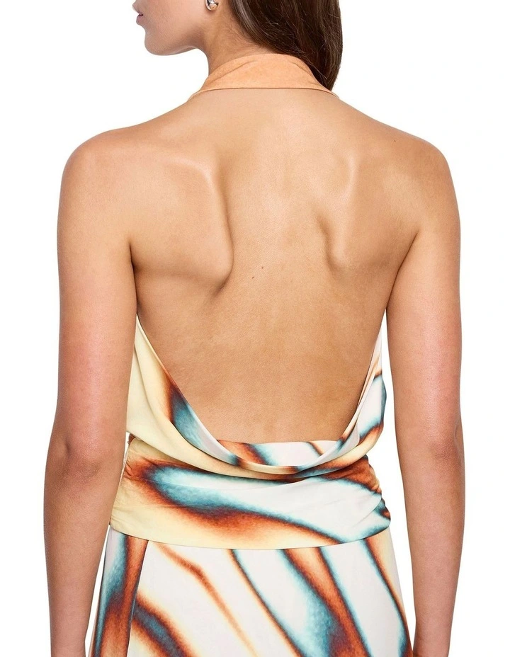 Firemaker Halter Top in Print image 4