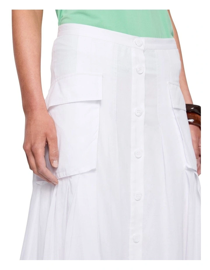 Subset Skirt in White image 3