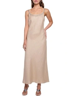 Rain Or Shine Dress in Gilver Foil