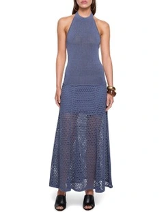 Arki Knit Dress in Indigo Steel
