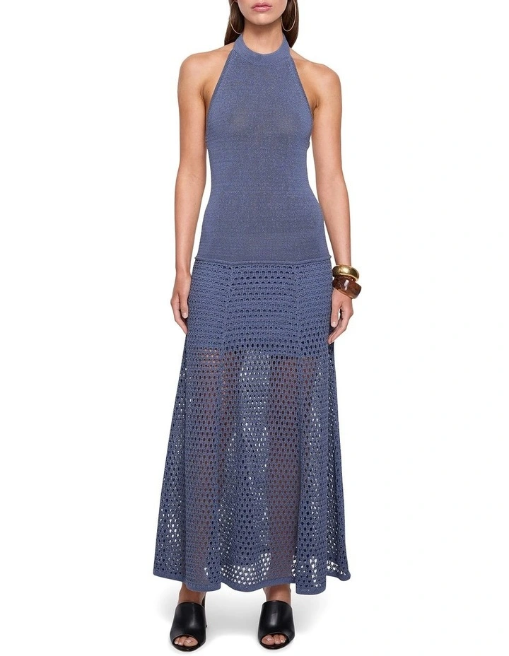 Arki Knit Dress in Indigo Steel image 1