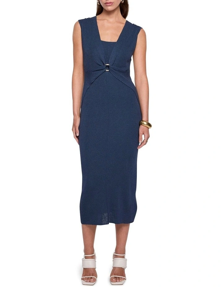 Levante Knit Dress in Indigo Steel image 1