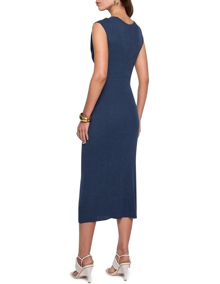 Levante Knit Dress in Indigo Steel image 3
