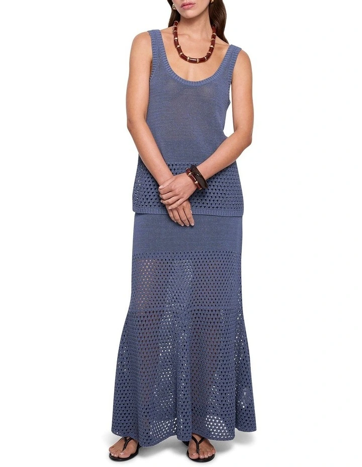 Arki Knit Tank in Indigo Steel image 2