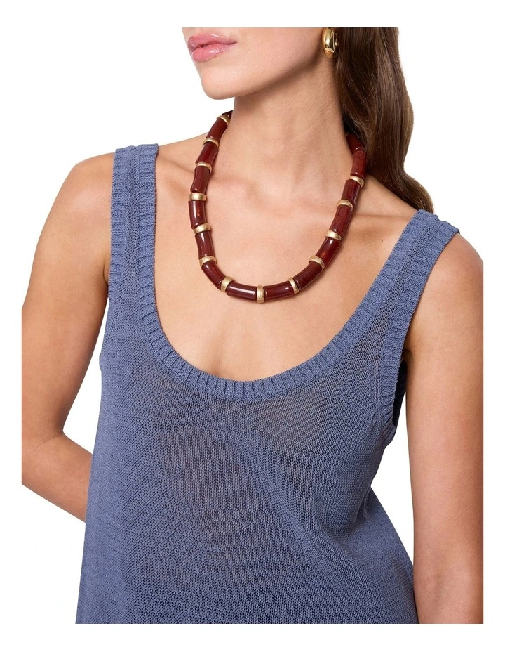 Arki Knit Tank in Indigo Steel image 3