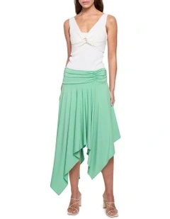Aera Skirt in Summer Green