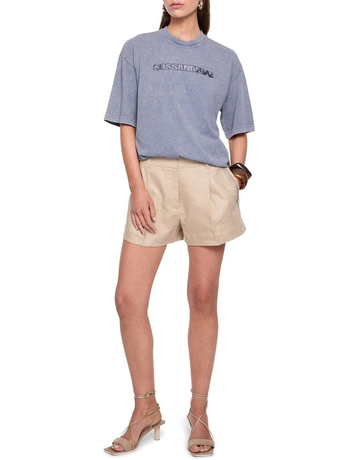 New Rue Tee in Indigo Steel image 2