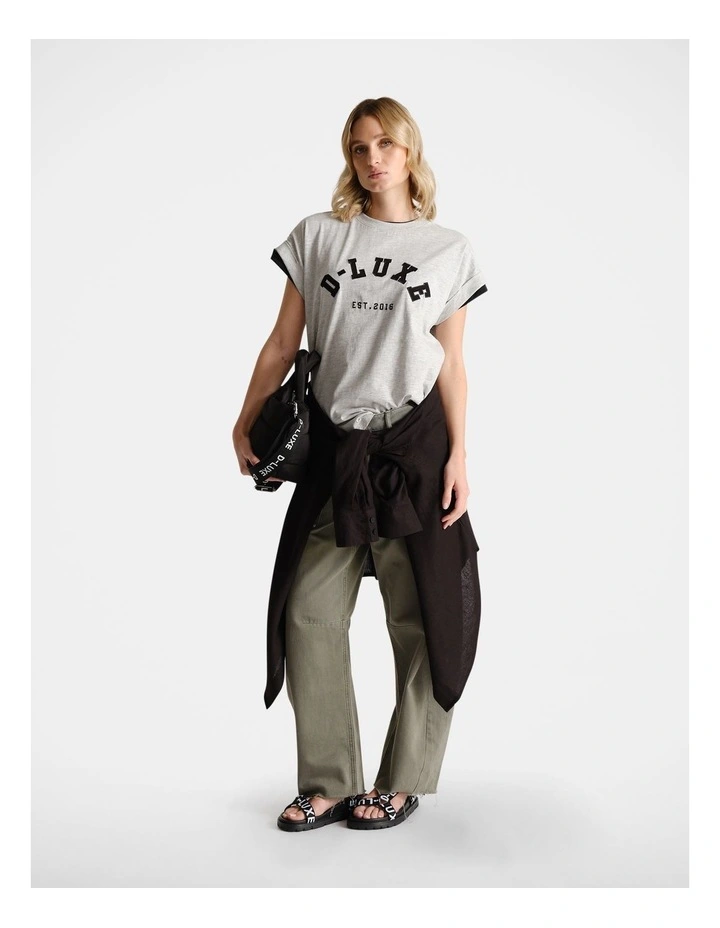 Collegiate Logo Tee in Grey image 1