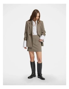 Mabel Mini Skirt in Brown