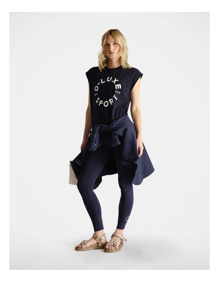 D-Luxe Stamp Tank in Navy image 1